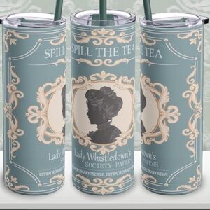 Bridgerton inspired tumbler